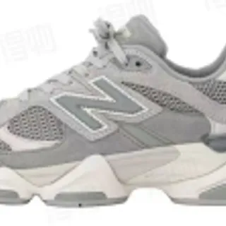 New Balance Gray Beige Multi-Layered Midsole Mesh And Synthetic Overlay Upper Chunky Sneakers