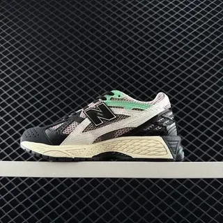 New Balance M1906 Black Multicolor Layered Mesh And Synthetic Overlays Ridged Midsole Chunky Sneakers