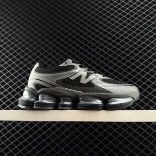 New Balance NB9060 Gray Black Chunky Sneakers