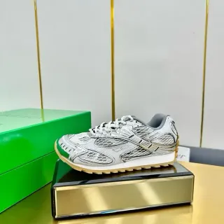 New Balance Silver Green Layered Honeycomb Mesh Synthetic Cage Overlay Lifestyle Sneakers