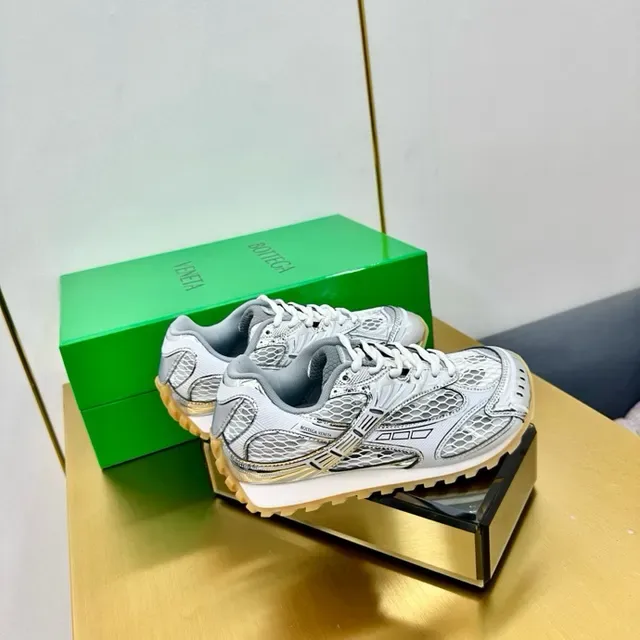 New Balance argent vert couches maille alvéolée synthétique superposition de cage sneakers lifestyle 5