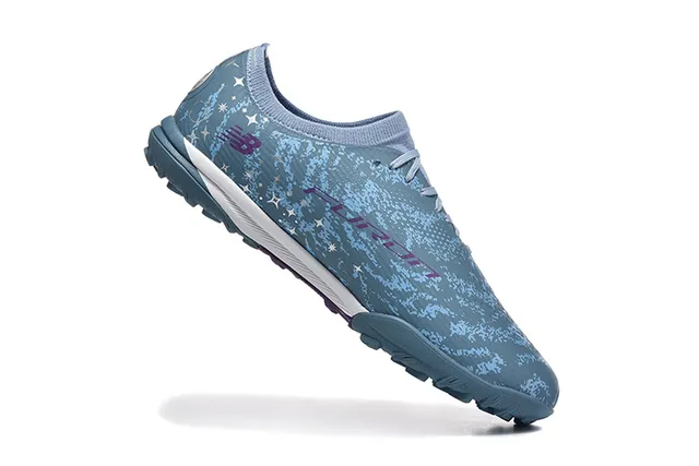 New Balance أحذية كرة القدم turf الأزرق البنفسجي العلوي الاصطناعي كولار بتصميم الجوارب sneakers 3