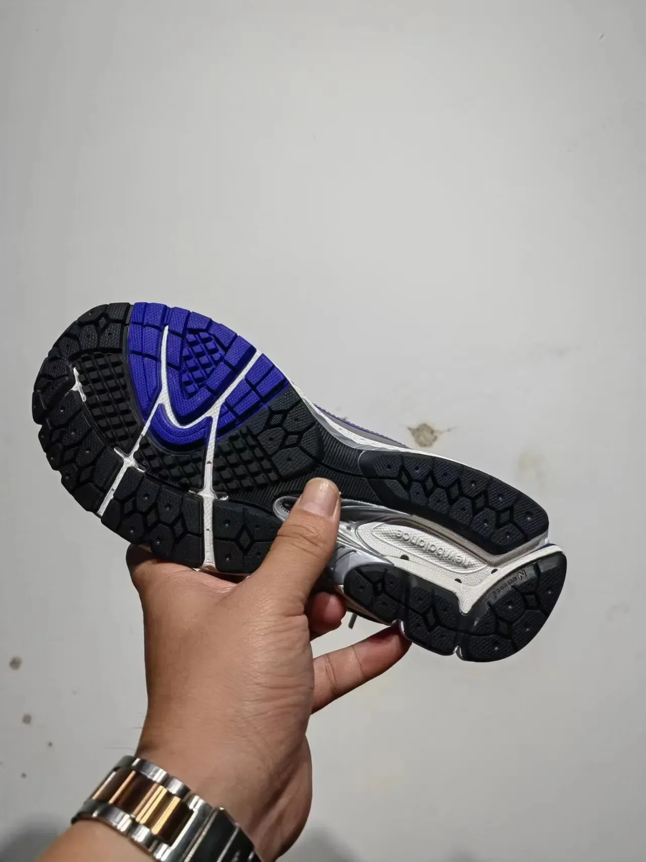 New Balance Branco Azul Malha E Sintético Superposição Construção Listras Accent Bold Lifestyle Sneakers 3