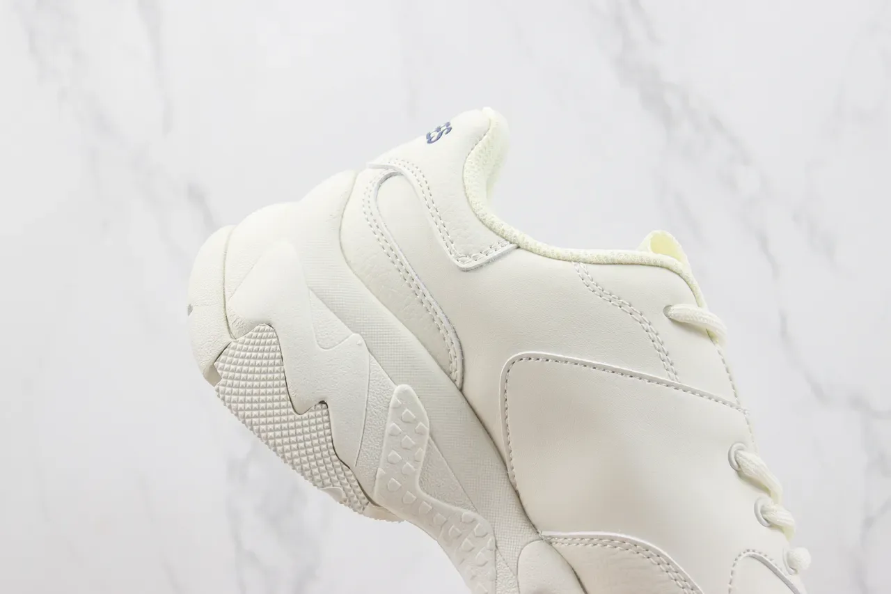 New Era White Navy Chunky Sculpted Sole Oversized Interlocking Logo Sneakers 5