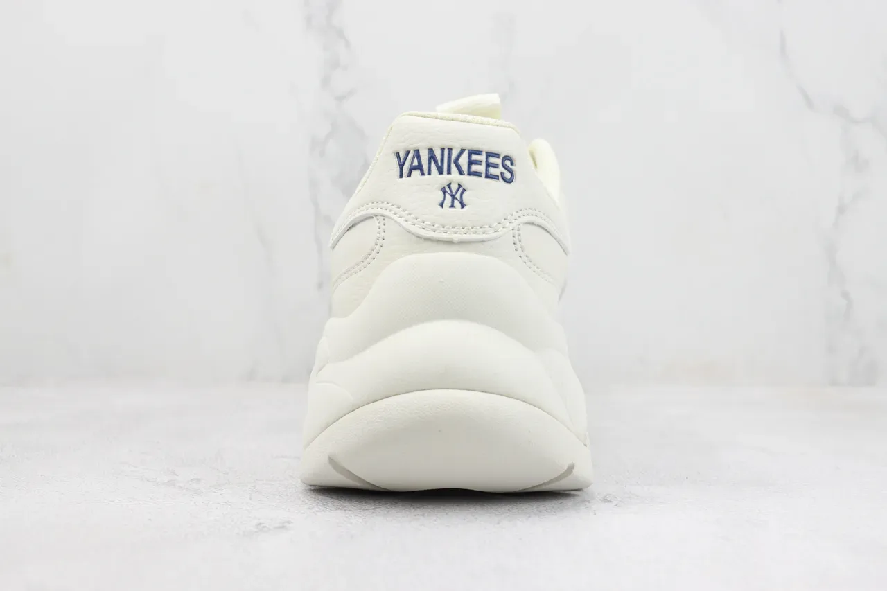 New Era White Navy Chunky Sculpted Sole Oversized Interlocking Logo Sneakers 9