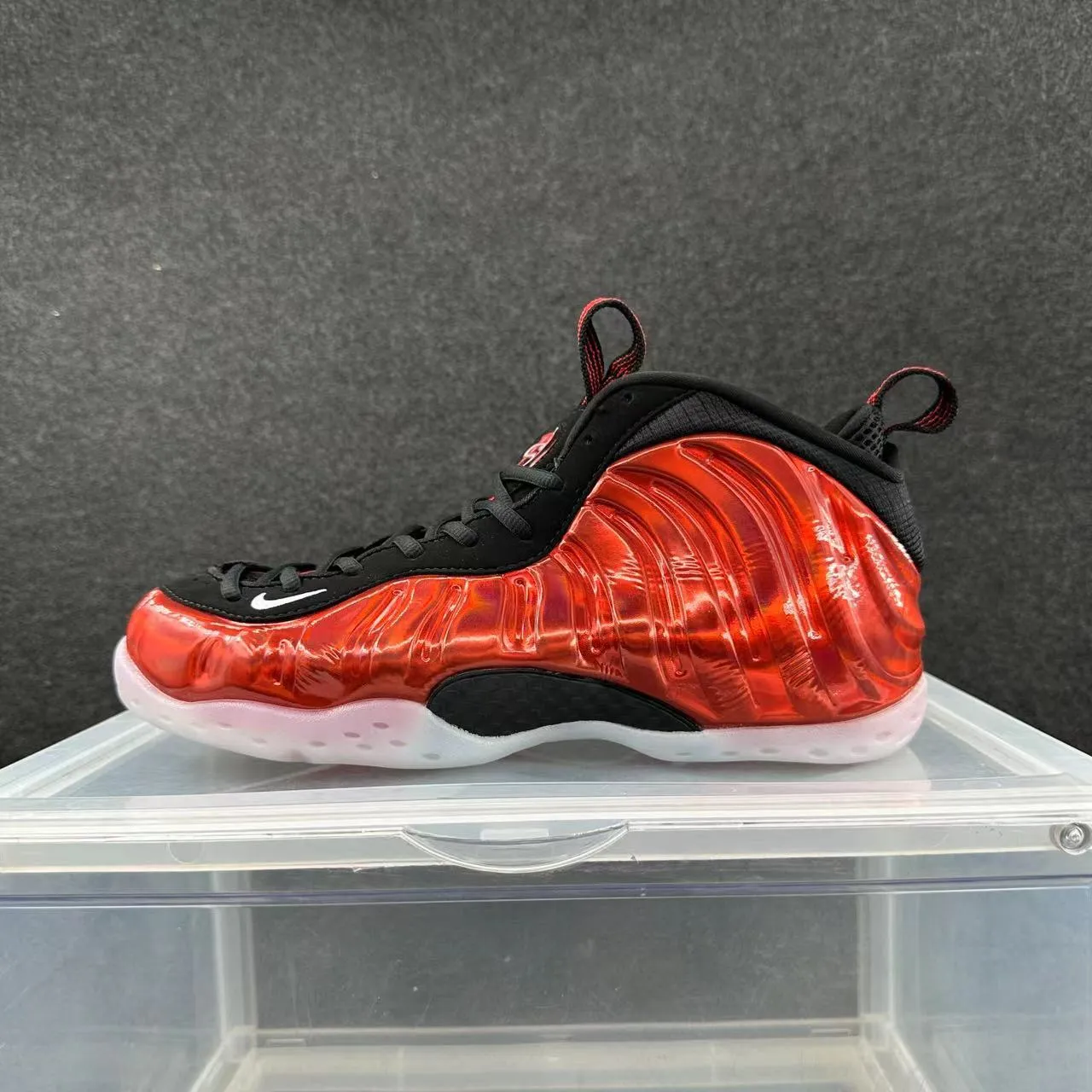 Nike Air Foamposite One Translucent Red Black Basketball Shoes 2