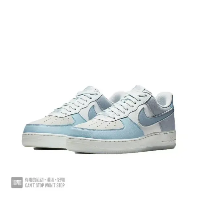 Nike Air Force 1 Light Blue and White Lifestyle Sneakers 4