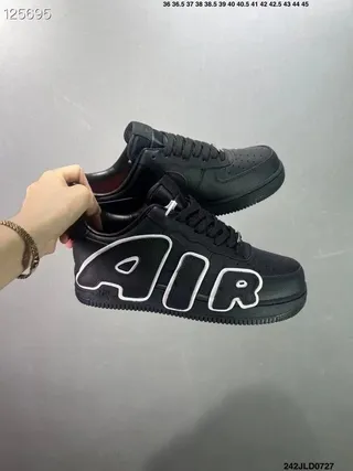 Nike Air Force 1 Low Black White Outline Lifestyle Sneakers 9