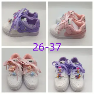 Nike Air Force 1 Low White Purple Pink Lifestyle Sneakers