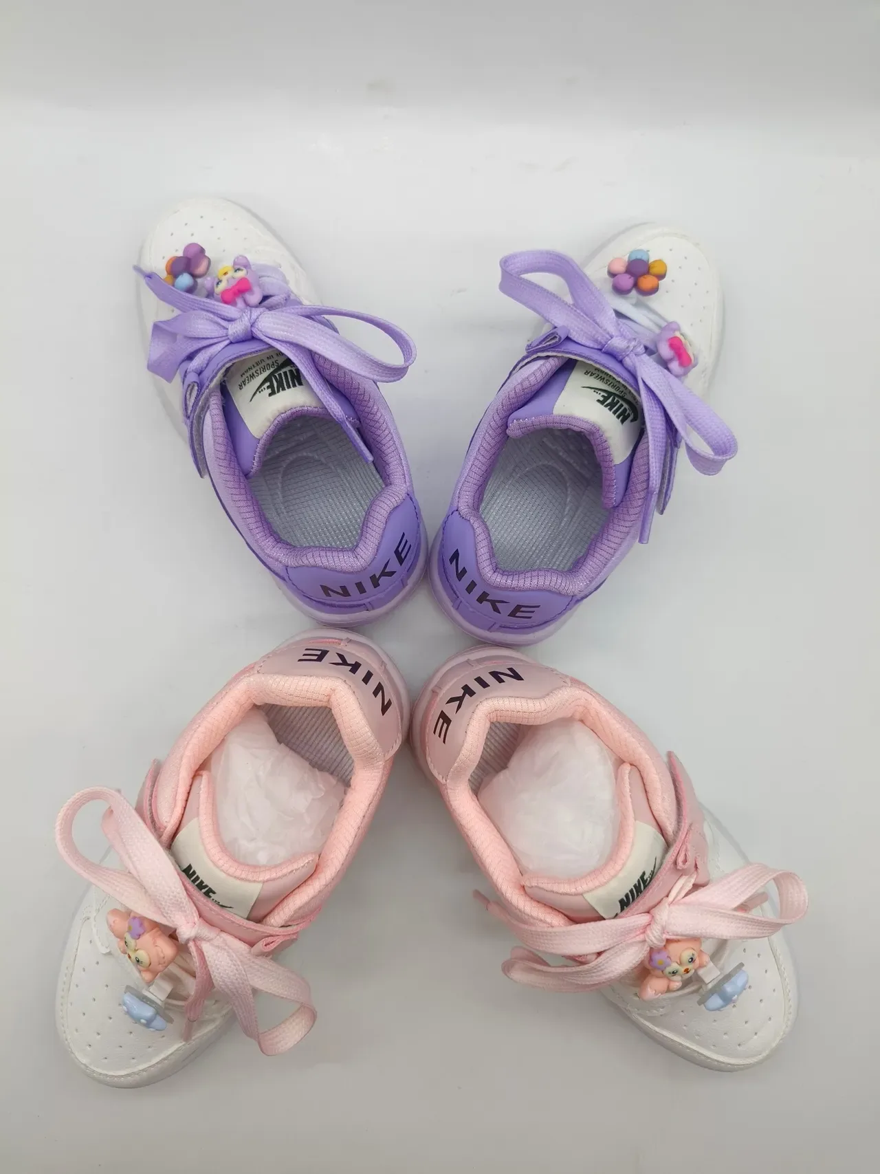 Nike Air Force 1 Low White Purple Pink Lifestyle Sneakers 6