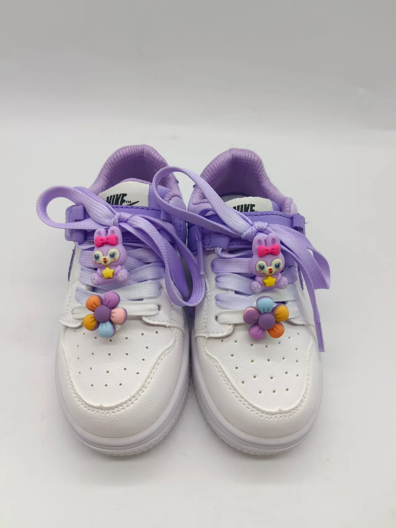 Nike Air Force 1 Low White Purple Pink Lifestyle Sneakers 7