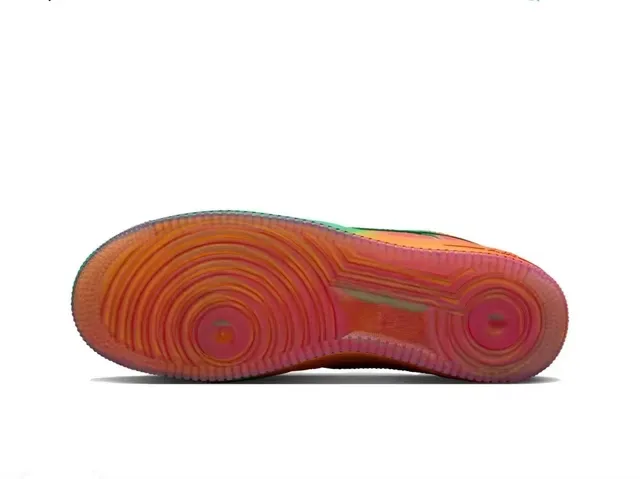 Nike Air Force 1 Multicolor Gradient Green Lifestyle Sneakers 2