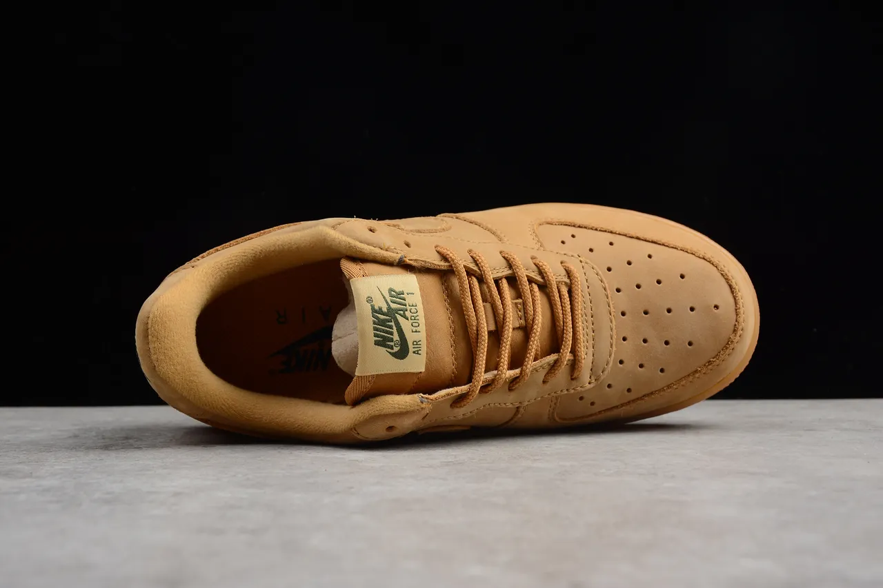 Nike Air Force 1 Tan Suede Lifestyle Sneakers 4