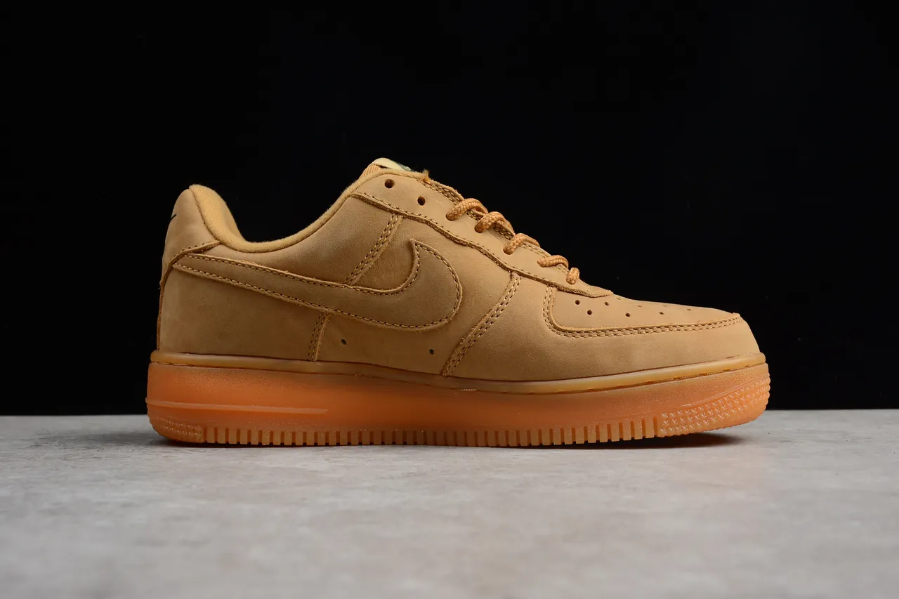 Nike Air Force 1 Tan Suede Lifestyle Sneakers 5