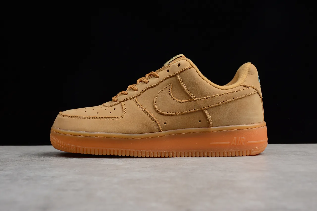 Nike Air Force 1 Tan Suede Lifestyle Sneakers 6