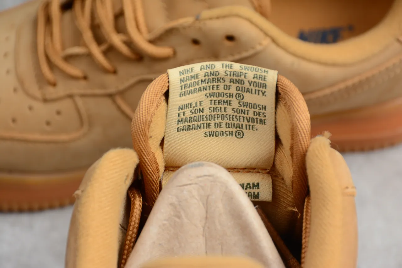 Nike Air Force 1 Tan Suede Lifestyle Sneakers 10