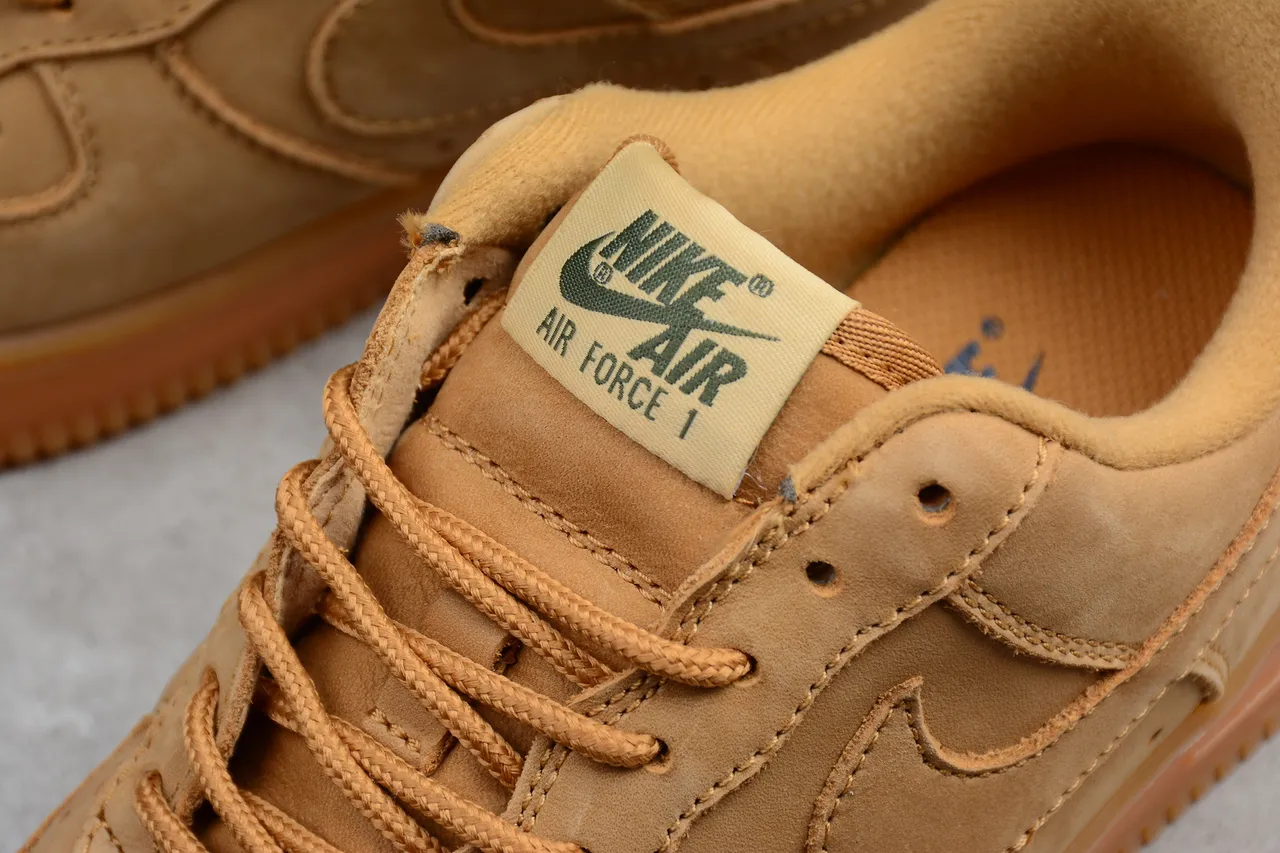Nike Air Force 1 Tan Suede Lifestyle Sneakers 12