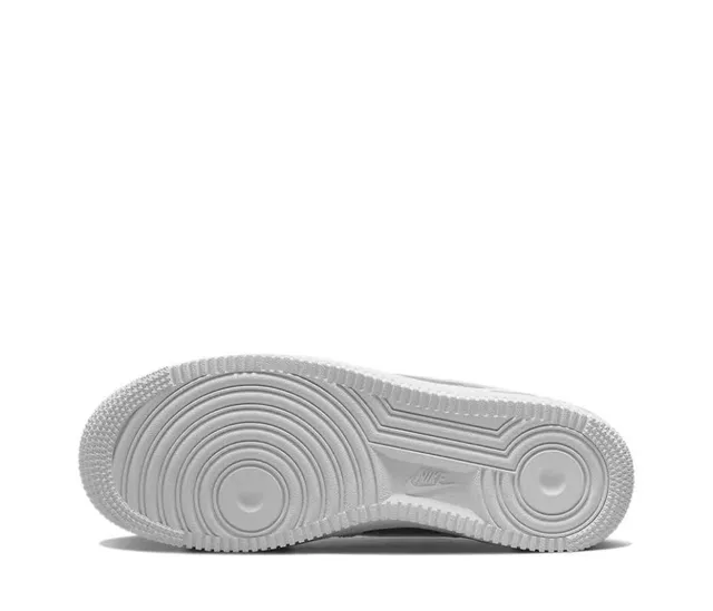 Nike Air Force 1 White and Light Gray Lifestyle Sneakers 2