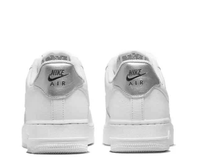 Nike Air Force 1 White and Light Gray Lifestyle Sneakers 3