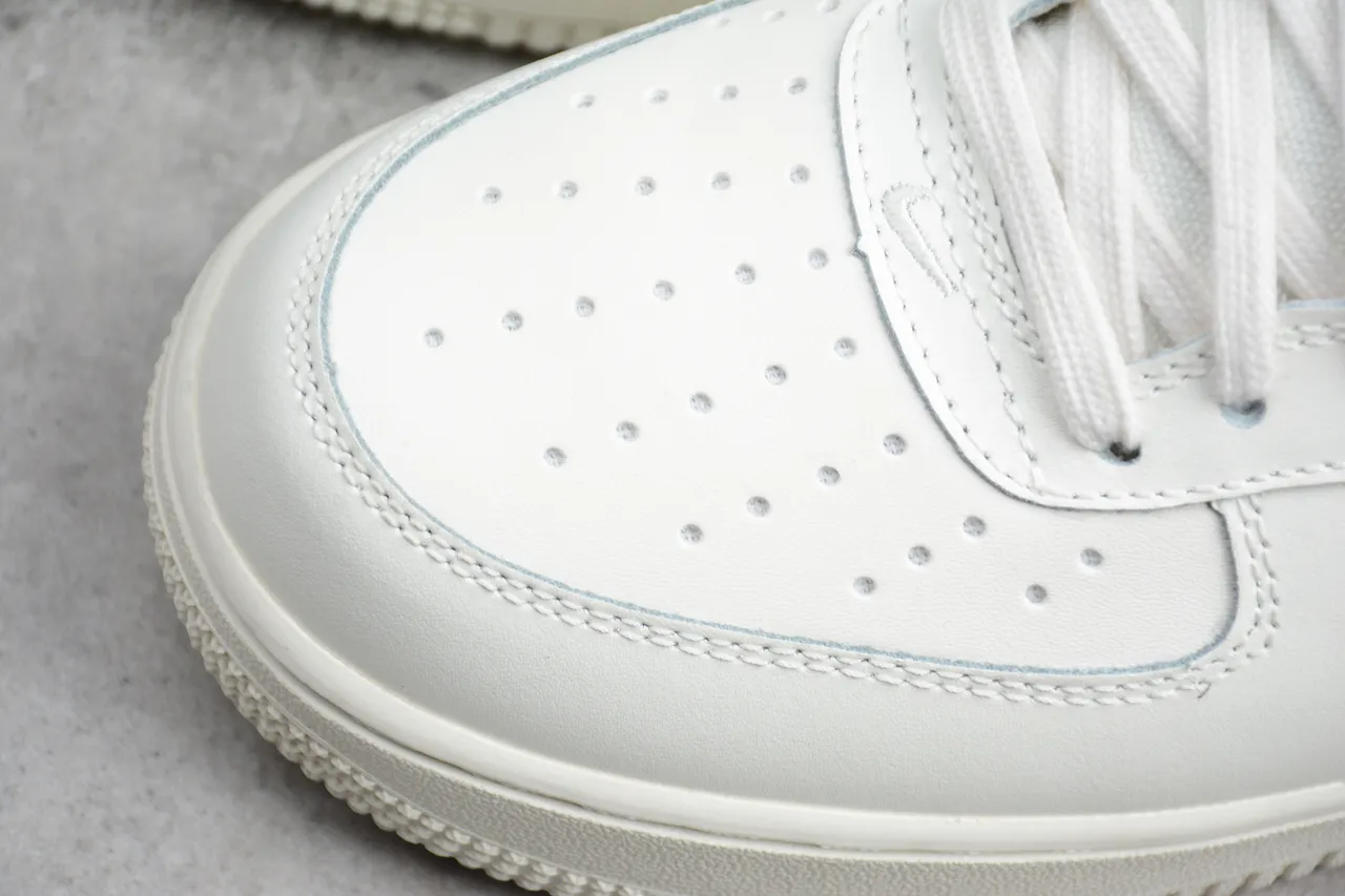 Nike Air Force 1 White and Red Lifestyle Sneakers 10