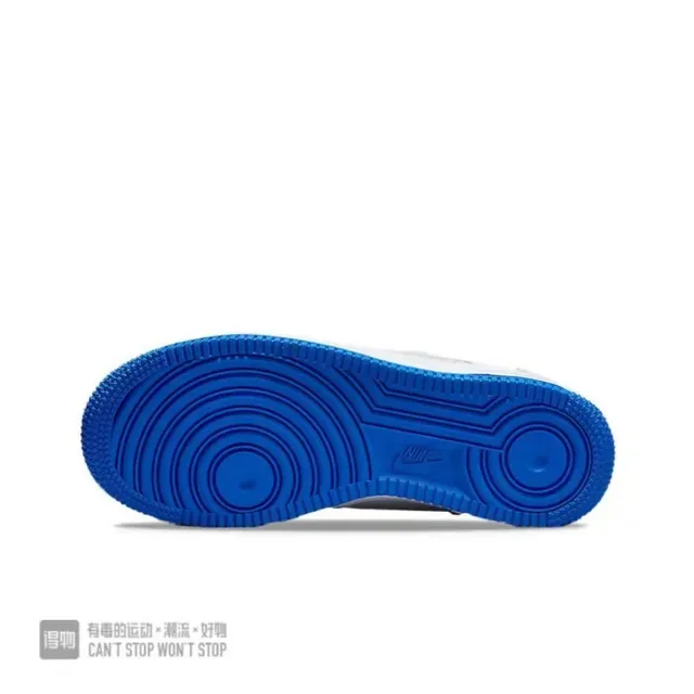 Nike Air Force 1 White and Royal Blue Lifestyle Sneakers 3