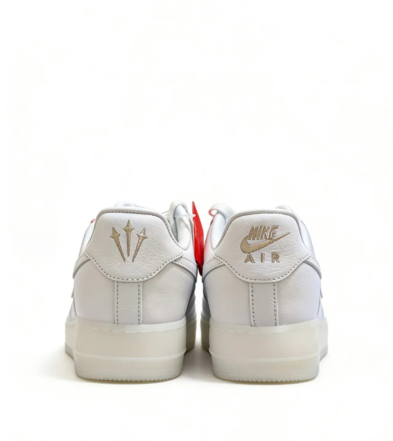 Nike Air Force 1 White Leather Lifestyle Sneakers 2