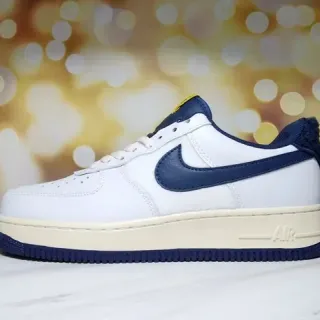 Nike Air Force 1 White Navy Lifestyle Sneakers
