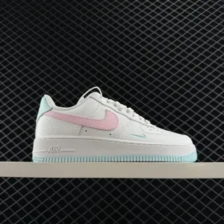 Nike Air Force 1 सफेद गुलाबी मिंट लाइफस्टाइल स्नीकर्स