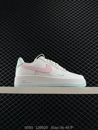 Nike Air Force 1 White Pink Mint Lifestyle Sneakers 2