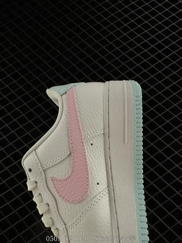 Nike Air Force 1 White Pink Mint Lifestyle Sneakers 4