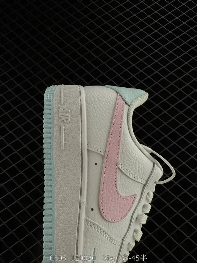 Nike Air Force 1 White Pink Mint Lifestyle Sneakers 5
