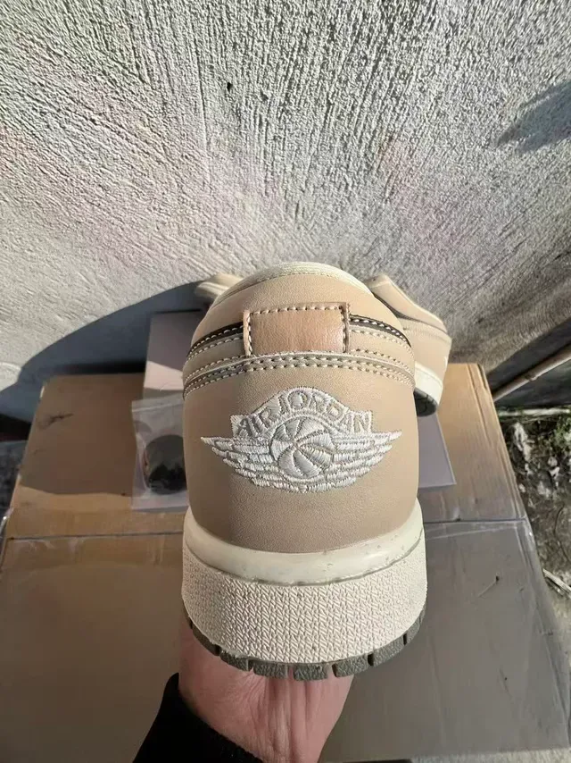 Nike Air Jordan 1 Beige and Brown Panelled Lifestyle Sneakers 8