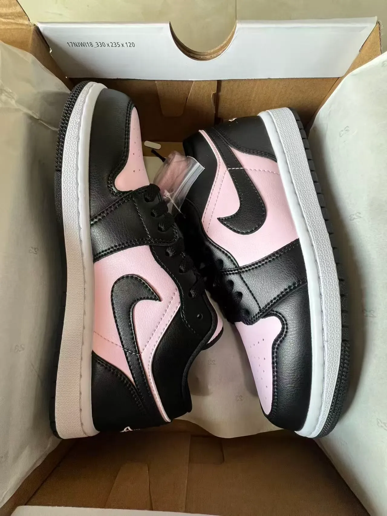 Nike Air Jordan 1 Black Pink Lifestyle Sneakers 9