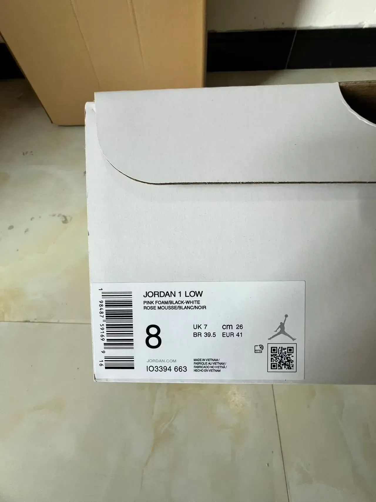 Nike Air Jordan 1 Black Pink Lifestyle Sneakers 10