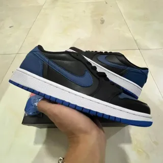 Nike Air Jordan 1 Black Royal Blue White Lifestyle Sneakers