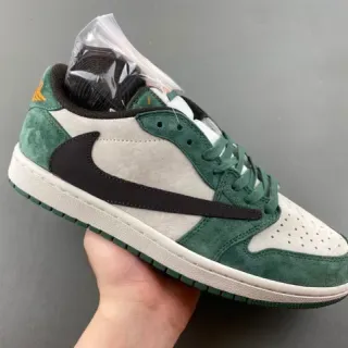 Nike Air Jordan 1 Forest Green Suede Lifestyle Sneakers