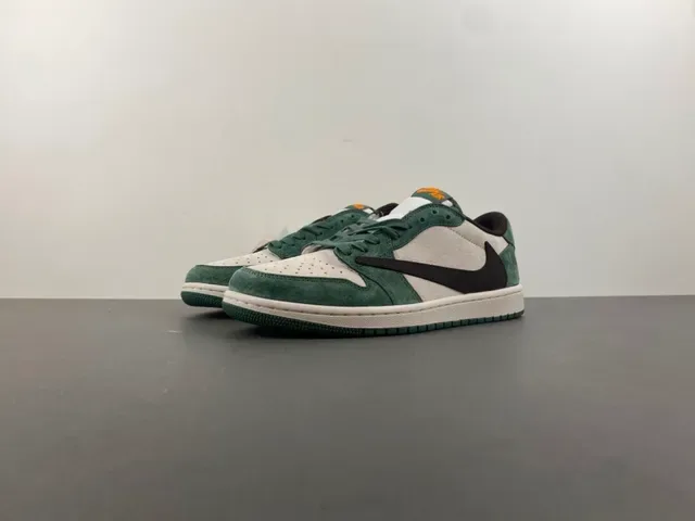 Sneakers Lifestyle Nike Air Jordan 1 Vert Forêt Suédé 11