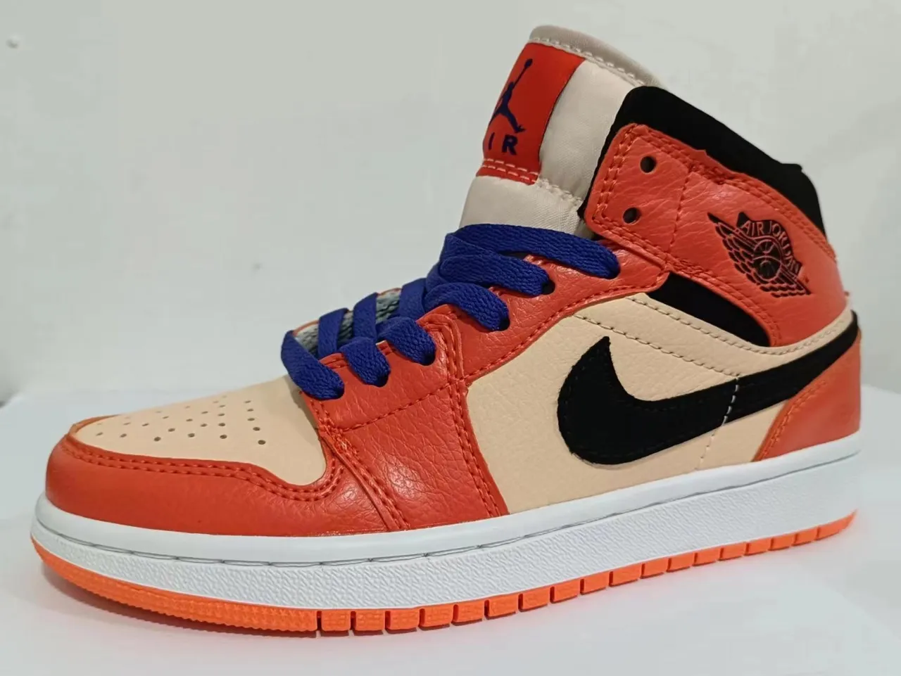 Nike Air Jordan 1 High Mauve and White Basketball Shoes 14