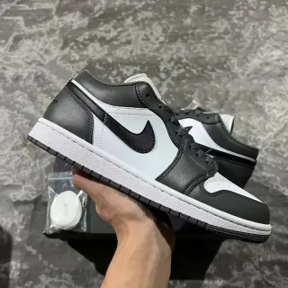 Nike Air Jordan 1 Low Black and White Lifestyle Sneakers