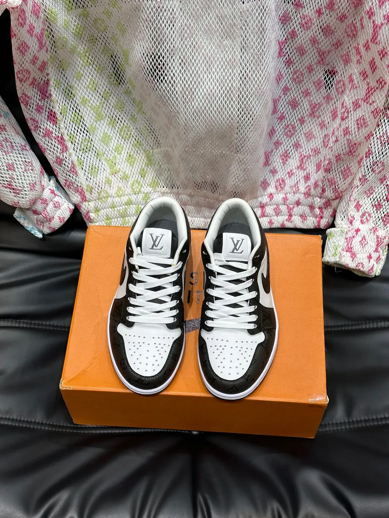 Nike Air Jordan 1 Low Black White Lifestyle Sneakers 2