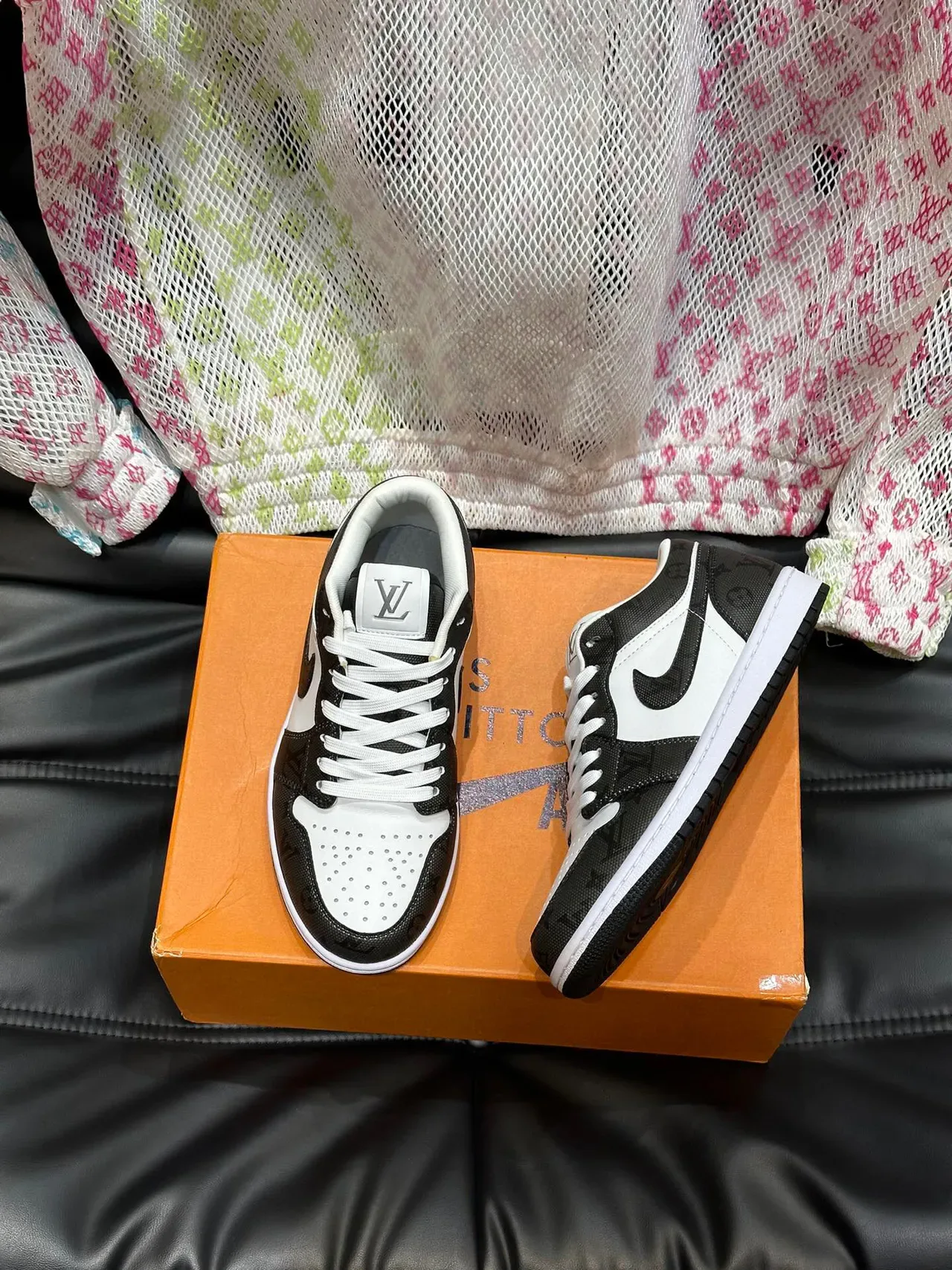 Nike Air Jordan 1 Low Black White Lifestyle Sneakers 3