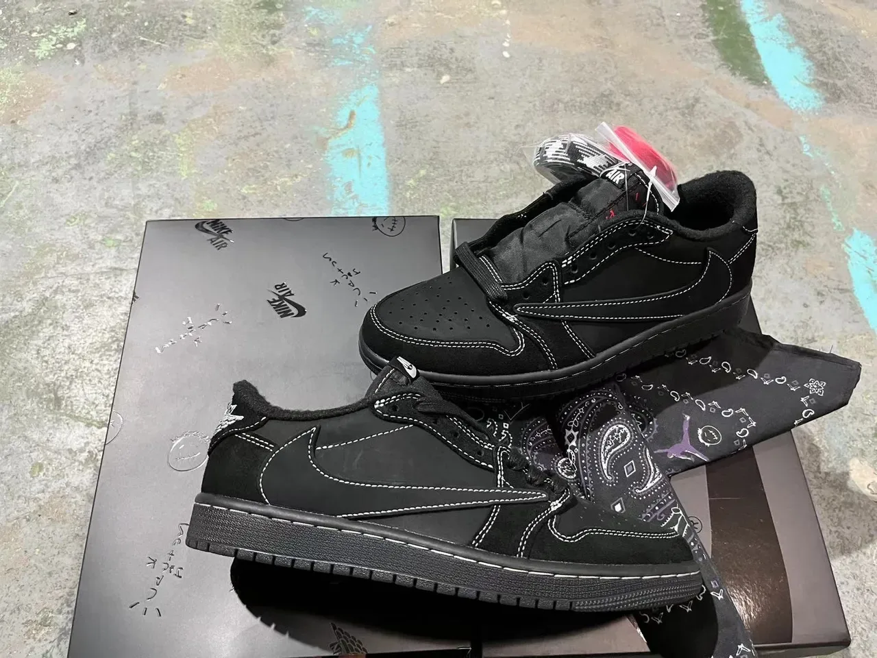 Nike Air Jordan 1 Low Black White Stitched Lifestyle Sneakers 7