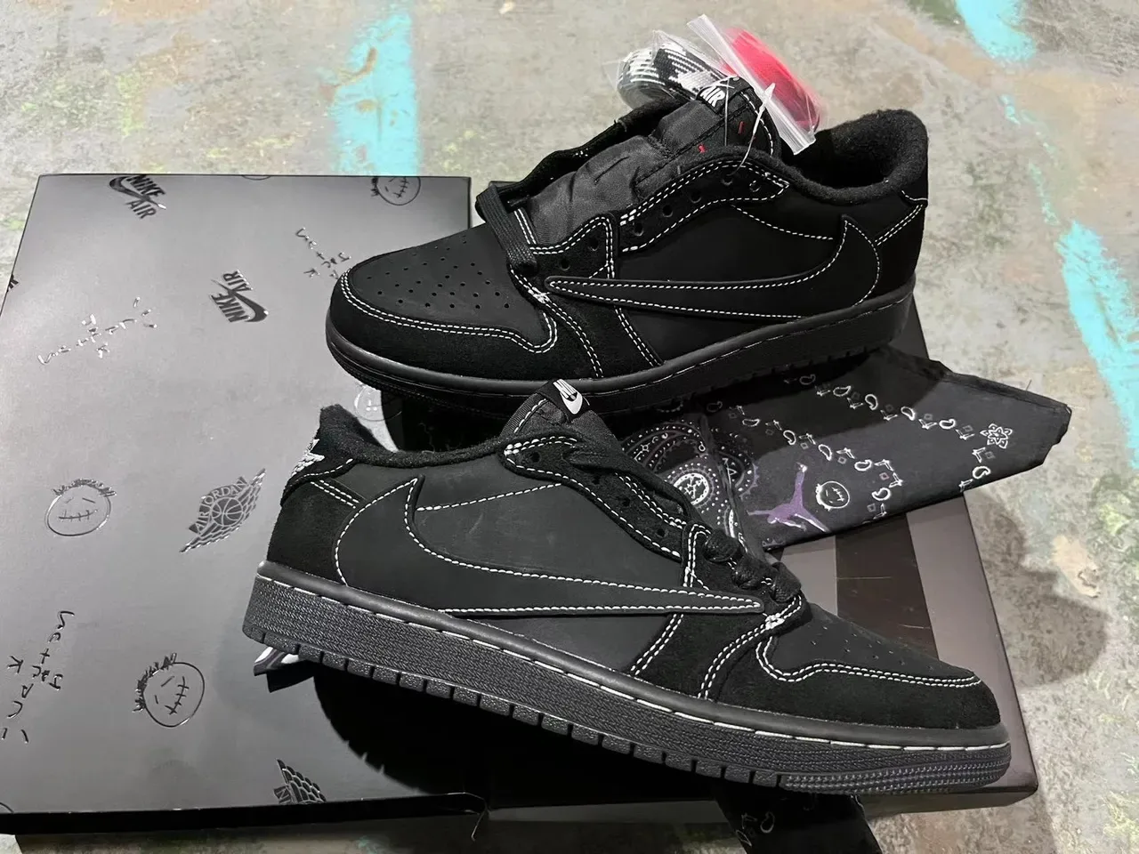 Nike Air Jordan 1 Low Black White Stitched Lifestyle Sneakers 9
