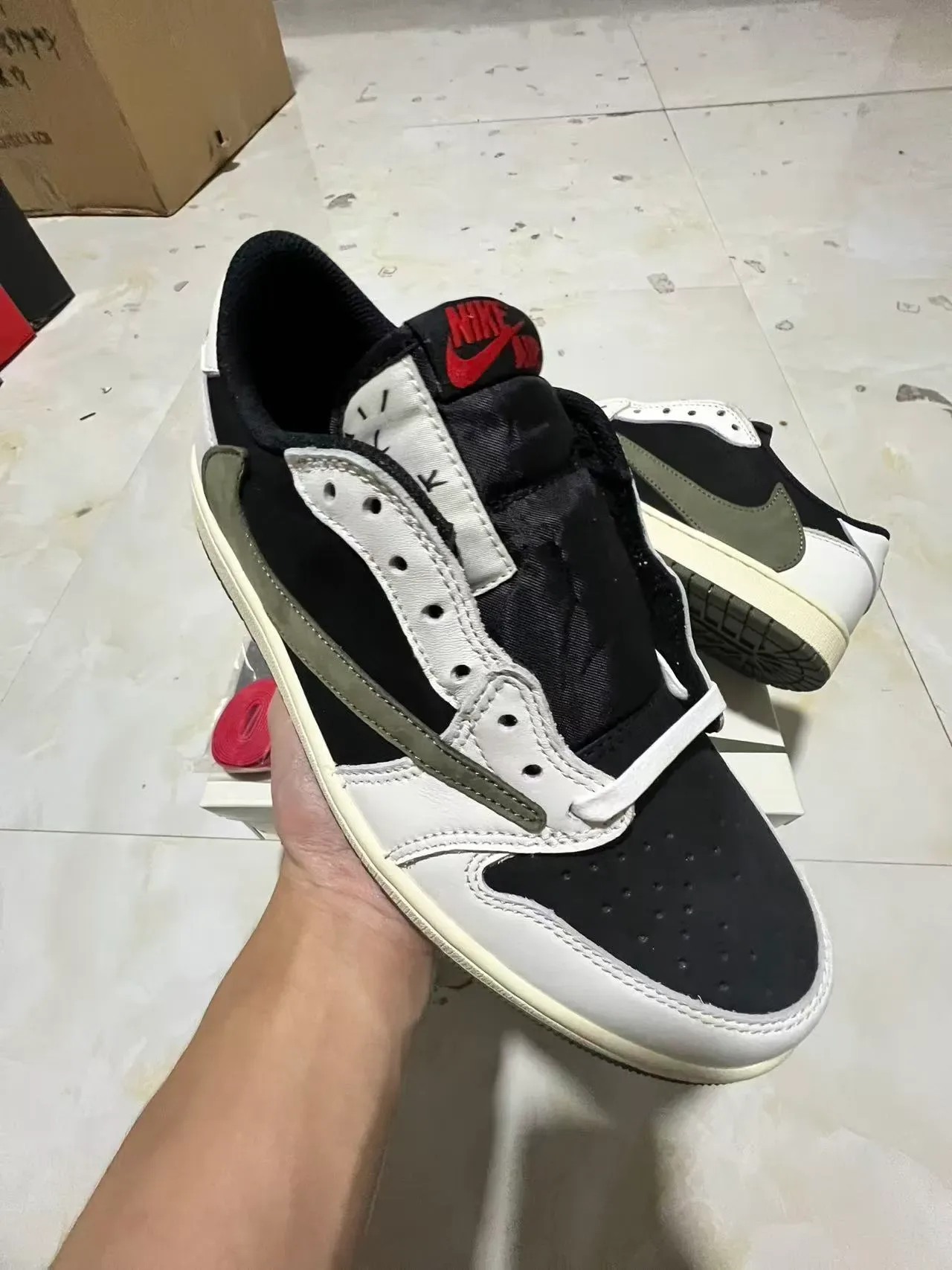 Nike Air Jordan 1 Low Olive Lifestyle Sneakers 2