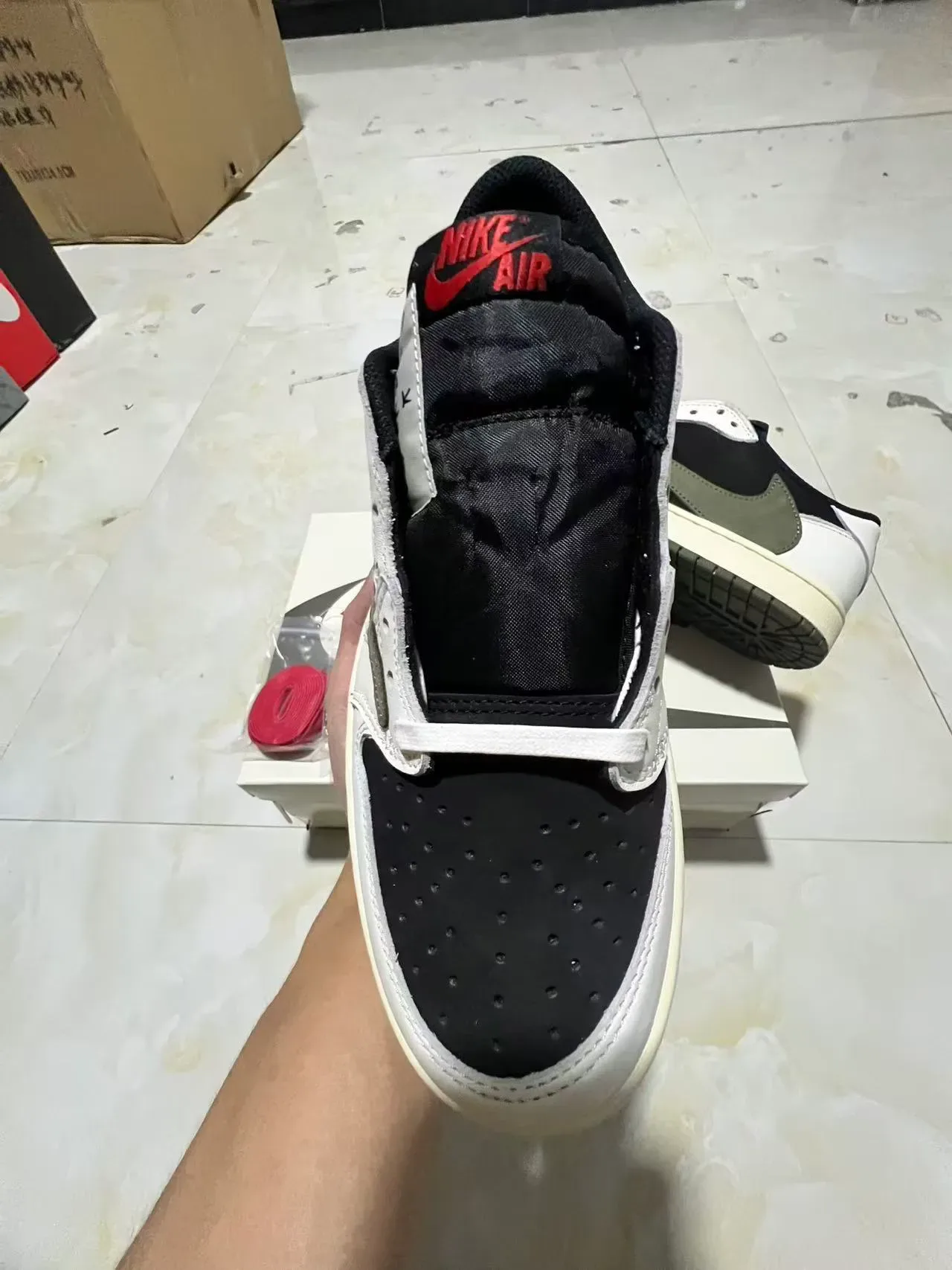 Nike Air Jordan 1 Low Olive Lifestyle Sneakers 3