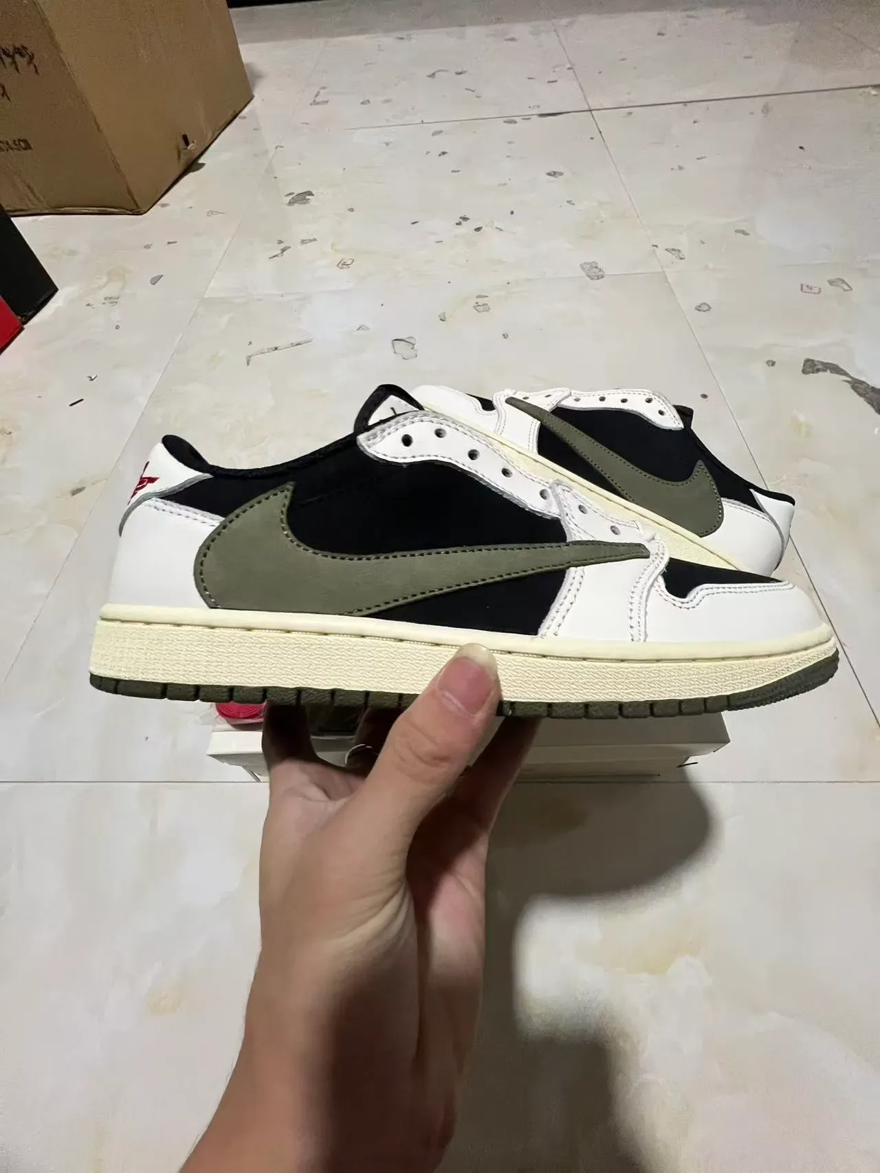 Nike Air Jordan 1 Low Olive Lifestyle Sneakers 7