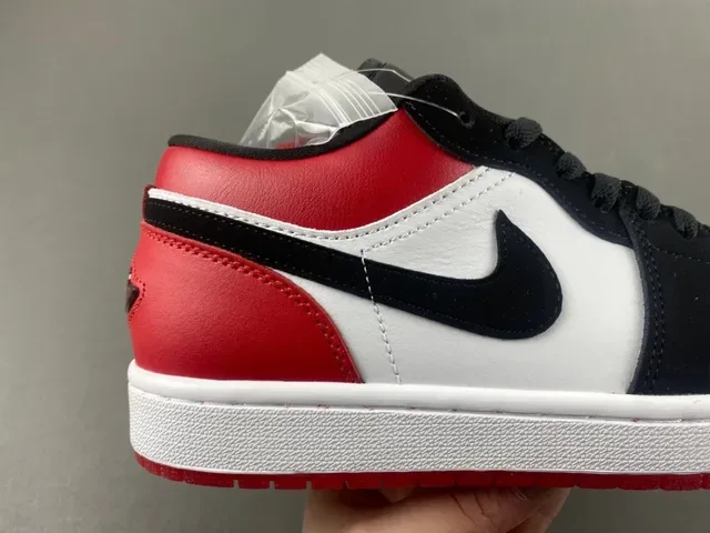 Nike Air Jordan 1 Low Red White Navy Lifestyle Sneakers 3