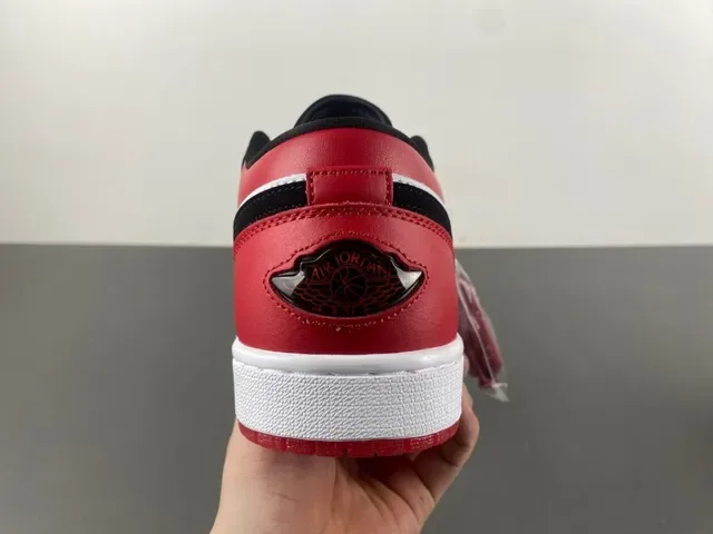 Nike Air Jordan 1 Low Red White Navy Lifestyle Sneakers 4