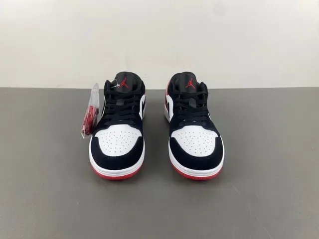 Nike Air Jordan 1 Low Red White Navy Lifestyle Sneakers 11