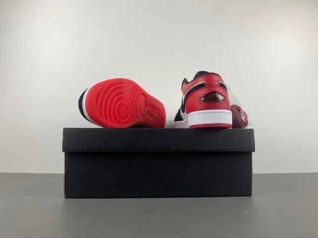 Nike Air Jordan 1 Low Red White Navy Lifestyle Sneakers 16